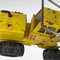 Vintage Yellow Tonka Turbo Diesel Front End Loader Toy, Classic Construction Vehicle, Collector Display, Kids Pretend Play