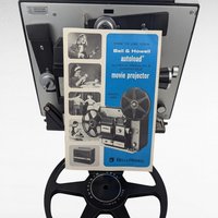Vintage Bell & Howell Autoload Super 8 Movie Projector, Model 456 with Box and Instructions, Film Collector Gift