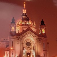 Vintage Saint Paul Cathedral Print, James Reininger Signed, Architectural Art, Minnesota Landmark, Gift for Art Lovers, Framed Wall Decor