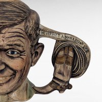 1978 Will Rogers Ceramic Mug, "Never Met A Man I Didn't Like", Vintage Character Mug, Americana Decor