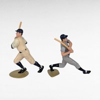 1989 Gehrig and Ruth Plastic Figurines Yankees Baseball Legends