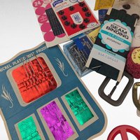 Vintage Sewing Supplies Lot Drawer Find Dritz Notions Needles Zippers Buttons Craft Supplies Gift for Sewers