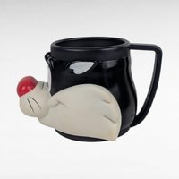 Vintage 1992 Looney Tunes Sylvester Mug Plastic Handle Cartoon Character Cup Warner Bros Gift for Animation Fans
