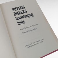 1966 Phyllis Diller Housekeeping Book, Vintage Humor Gift, Illustrated Cleaning Tips, Susan Perl Drawings, Novelty Housewife Guide