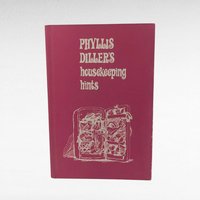 1966 Phyllis Diller Housekeeping Book, Vintage Humor Gift, Illustrated Cleaning Tips, Susan Perl Drawings, Novelty Housewife Guide