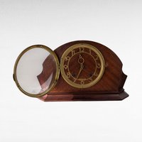 Vintage Seth Thomas Mantel Clock, Wood Case Console Clock, Untested Vintage Clock with Key, Home Decor