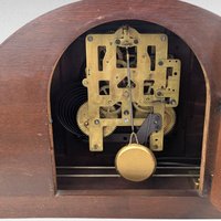 Vintage Seth Thomas Mantel Clock, Wood Case Console Clock, Untested Vintage Clock with Key, Home Decor