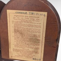 Vintage Seth Thomas Mantel Clock, Wood Case Console Clock, Untested Vintage Clock with Key, Home Decor
