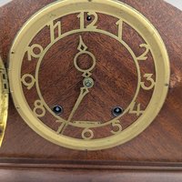 Vintage Seth Thomas Mantel Clock, Wood Case Console Clock, Untested Vintage Clock with Key, Home Decor