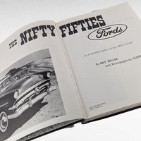 1987 Nifty Fifties Fords Book, Ray Miller, Glenn Embree Photos, Hardcover, 1950s Ford History, Classic Car Book, Automobile Enthusiast Gift