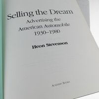 1995 Selling the Dream Car Advertising Book, Heon Stevenson, Hardcover, American Auto Ads, Vintage Car Marketing, Automobile History Book