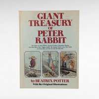 1980 Giant Treasury Peter Rabbit, Beatrix Potter Hardcover, Vintage Children's Book, Nursery Decor, Gift for Baby