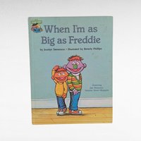 Vintage Sesame Street Book, 1980s Hardcover, Choose Your Title, Jim Henson, Kids Book, Nursery Decor