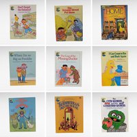 Vintage Sesame Street Book, 1980s Hardcover, Choose Your Title, Jim Henson, Kids Book, Nursery Decor