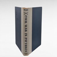 1955 Civil War in Pictures Hardcover, Fletcher Pratt History Book, Vintage US History Gift, Illustrated Civil War Era