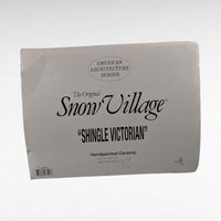 1996 Dept 56 Shingle Victorian House, Snow Village Collectible, Lighted Christmas Village Display, Holiday Home Decor Gift