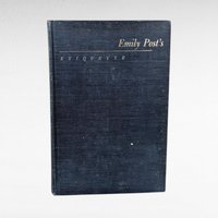 Vintage 1960 Emily Post's Etiquette Book, Revised Edition, Blue Book of Social Usage, Manners Guide, Gift for Hostess