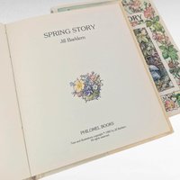 1980 Brambly Hedge Spring & Summer Books by Jill Barklem, Vintage Children's Hardcovers, Illustrated Storybooks