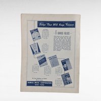 1939 Warner Bros Songbook, Vintage Sheet Music Collection, Hollywood Golden Age Music, Gift for Musician