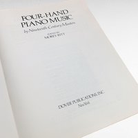 1979 Four-Hand Piano Music Book, 19th Century Composers, Vintage Sheet Music Collection, Gift for Pianist