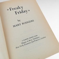 1973 Freaky Friday, Mary Rodgers, Vintage Softcover, Children's Book, Gift for Young Adults