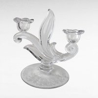 Vintage Duncan Miller First Love Double Candlesticks, Floral Decor, Elegant Table Lighting, Gift