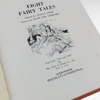 1938 Eight Fairy Tales Watty Piper, Antique Children's Book, Kate Cox Goddard, Illustrated Stories, Collectible Fairytales