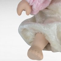 Vintage Porcelain Jester Doll, Pink White Clown Baby, Collectible Figurine, Nursery Decor, Unique Gift