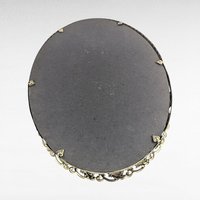 Vintage Gold Filigree Oval Mirror, Vanity Tray, Dresser Organizer, Perfume Display