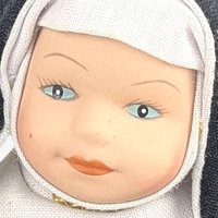 Vintage Liffey Artefacts Porcelain Nun Doll, Handcrafted, Religious Figurine, Small