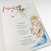 Vintage 1967 Mother Goose Treasury, Harold Berson Illustrations, Classic Nursery Rhymes, Gift for Children