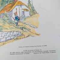 Vintage 1967 Mother Goose Treasury, Harold Berson Illustrations, Classic Nursery Rhymes, Gift for Children