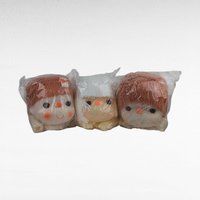 Vintage J.Shin Plastic Doll Heads and Hands Set, Unopened Craft Supplies, Retro Toy Making, Collectible Dolls