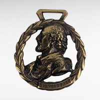 Vintage Shakespeare Brass Medallion, Literary Wall Hanging, Bard of Avon Decor, Gift for English Majors