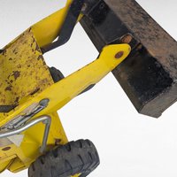 Vintage Yellow Tonka Turbo Diesel Front End Loader Toy, Classic Construction Vehicle, Collector Display, Kids Pretend Play