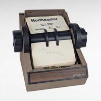 Vintage Metal Rolodex with Number Cards and Tabs, Functional Desk Organizer, Office Decor