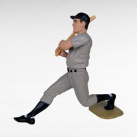 1989 Gehrig and Ruth Plastic Figurines Yankees Baseball Legends