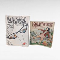 Vintage 1990s The Far Side Gallery 4 & Sally Forth Comic Book Set Gary Larson Greg Howard Funny Cartoon Humor Gift for Comic Collectors