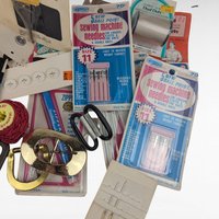 Vintage Sewing Supplies Lot Drawer Find Dritz Notions Needles Zippers Buttons Craft Supplies Gift for Sewers