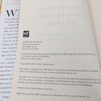 2004 Meaning of Life Book, Mira Kirshenbaum Hardcover, Inspirational Reading, Philosophy Book, Personal Growth Gift