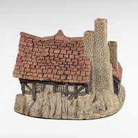 1983 David Winter The Bothy Figurine, Vintage English Village Cottage Sculpture, Collectible Home Decor Gift