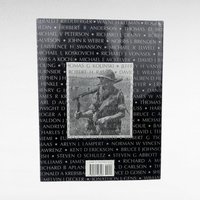 Signed 1996 "The Faces Behind the Names: The Vietnam War" Hardcover Book by Don Ward - Military History Collectible - Veteran Interest