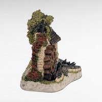 1992 David Winter "Wiltshire Waterwheel" The Shires Collection Village Figure - Miniature Cottage Collectible, No Box