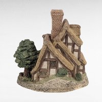 1993 David Winter "Pilgrims Rest" Village Figure - Miniature Thatched Cottage Collectible - English Countryside Decor, No Box