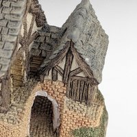 1983 David Winter "The Bakehouse" Village Figure - Miniature Tudor Style Cottage Collectible - English Country Decor, No Box
