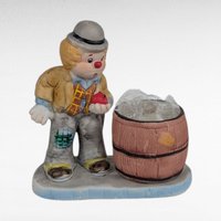 Vintage Hobo Luvkins Candle Holder Set, Ceramic Figurines, Whimsical Hobo Art, Collectible Candle Holders, Unique Home Decor, Set of 6