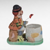 Vintage Hobo Luvkins Candle Holder Set, Ceramic Figurines, Whimsical Hobo Art, Collectible Candle Holders, Unique Home Decor, Set of 6