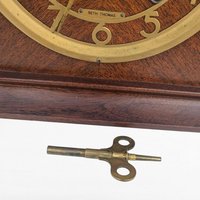 Vintage Seth Thomas Mantel Clock, Wood Case Console Clock, Untested Vintage Clock with Key, Home Decor