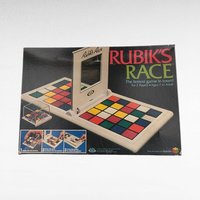 Vintage 1982 Ideal Rubik's Race Game, Complete Fast-Paced 2-Player Puzzle Challenge, All Pieces