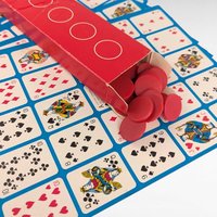 Vintage 1970s Po-Ke-No Game, Complete 12 Board Set with 200 Chips - U.S. Playing Card Co., Family Group Fun